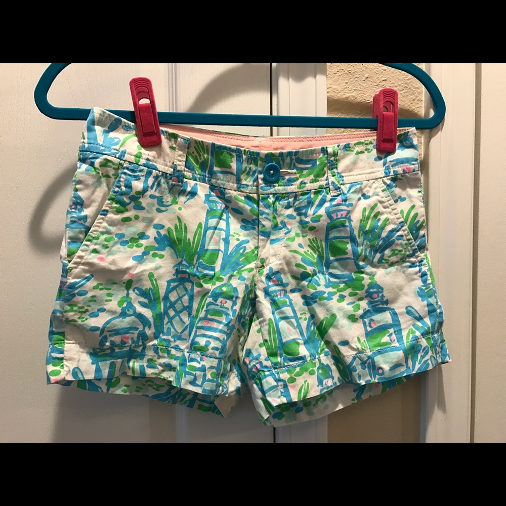 Lilly Pulitzer Callahan Shorts in High Beam sz 00